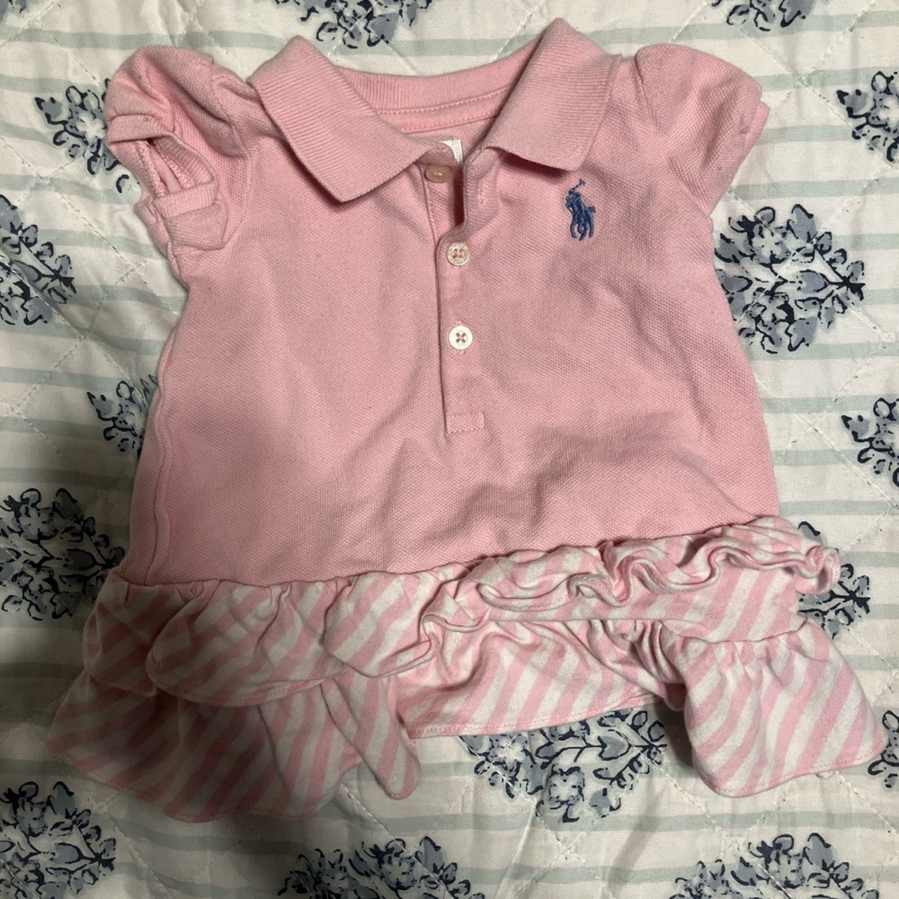Vintage Ralph Lauren pink dress baby 3 months